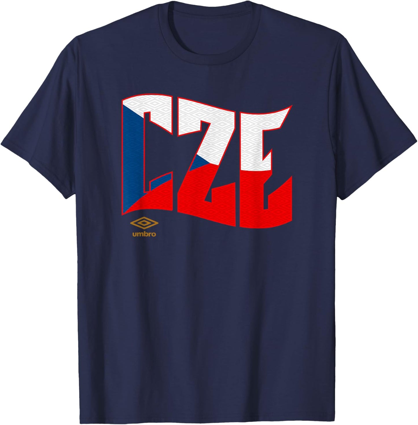 Umbro International Soccer Wavy Czech Republic Logo T-Shirt - T-Shirt | Navy