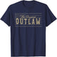 Vintage American Flag Outlaw T-Shirt - T-Shirt | Navy