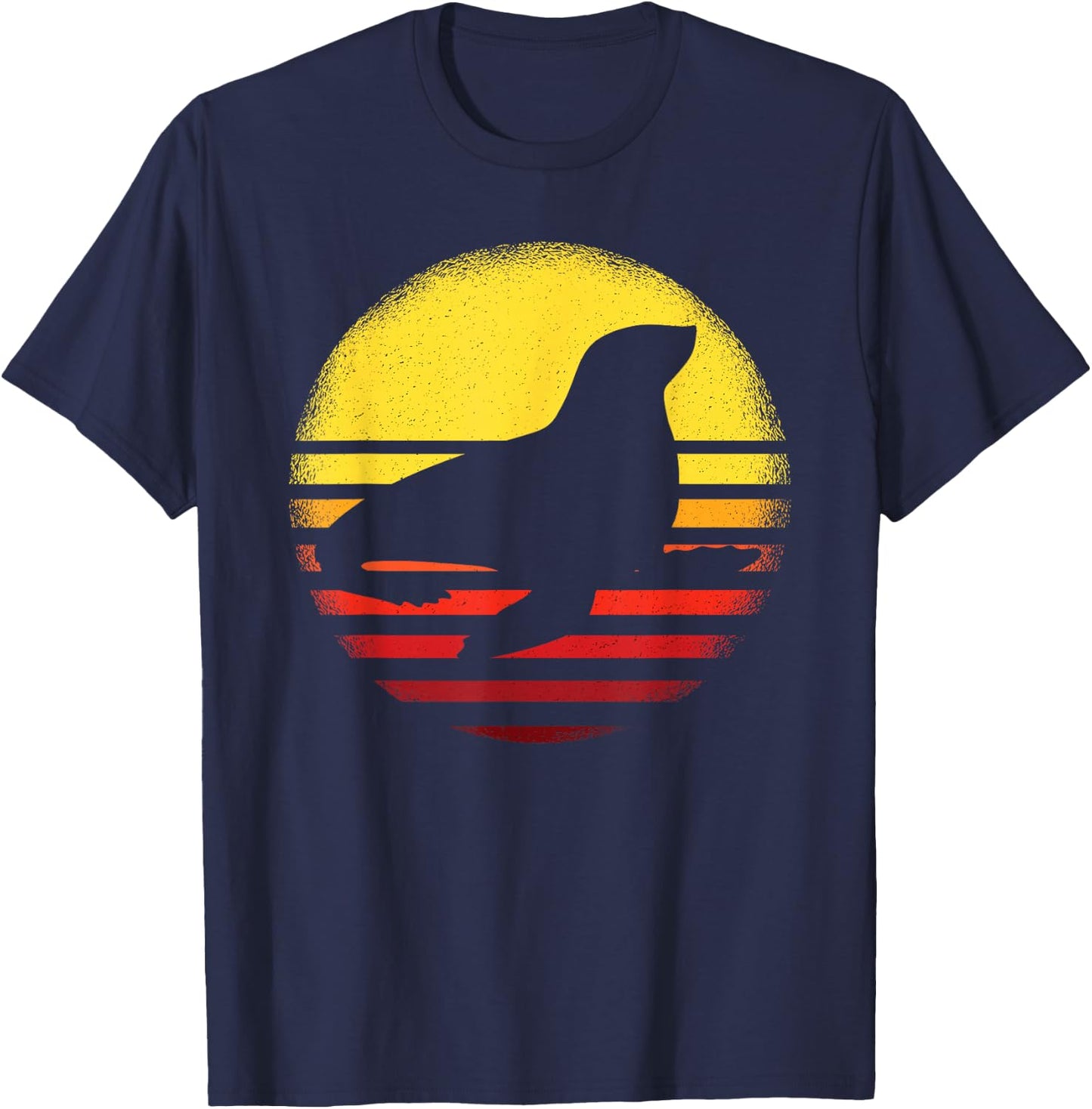Retro Seal Shirt Vintage Styled Seal Lover Animal Seals T-Shirt - T-Shirt | Navy
