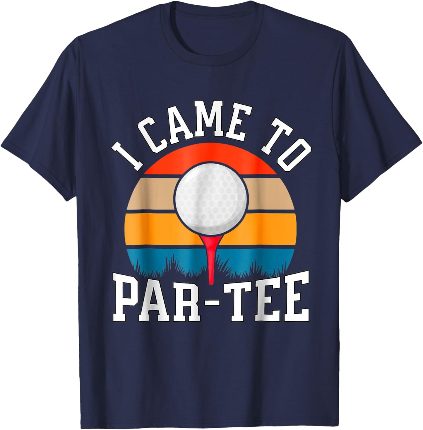 Let's Par Partee Funny Golfing Retro Vintage Golfer T-Shirt - T-Shirt | Navy