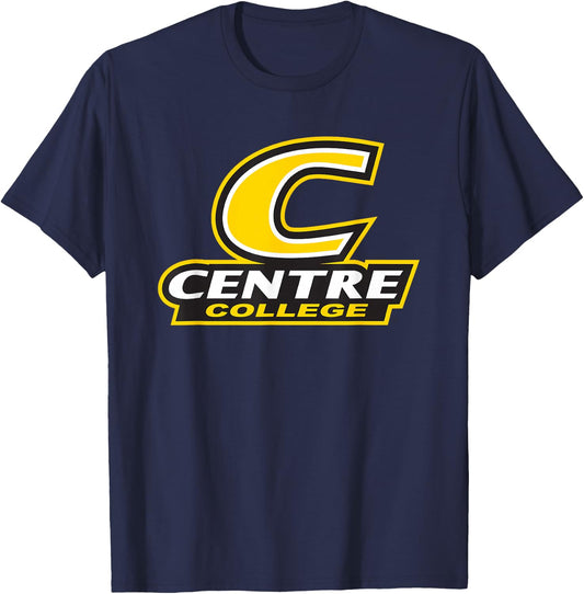 Centre College Colonels Stacked C Logo T-Shirt - T-Shirt | Navy