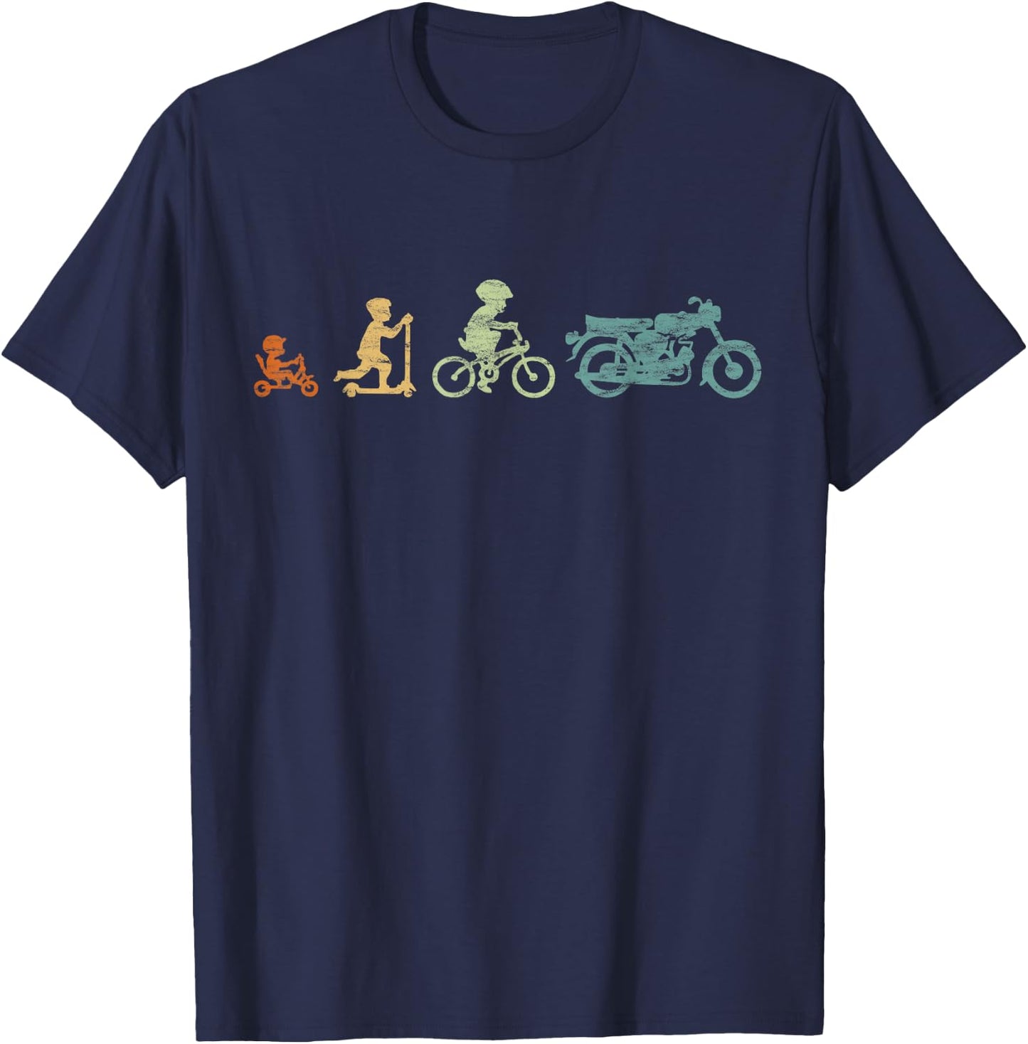 Moped Evolution S51 Ostdeutschland Ostalgie Retro Motorrad T-Shirt - T-Shirt | Navy
