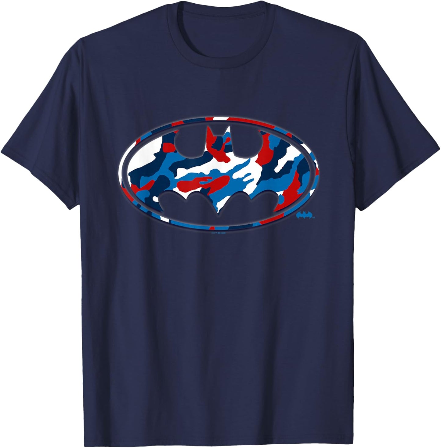 Batman 4th of July Camo Logo T-Shirt - T-Shirt | Navy