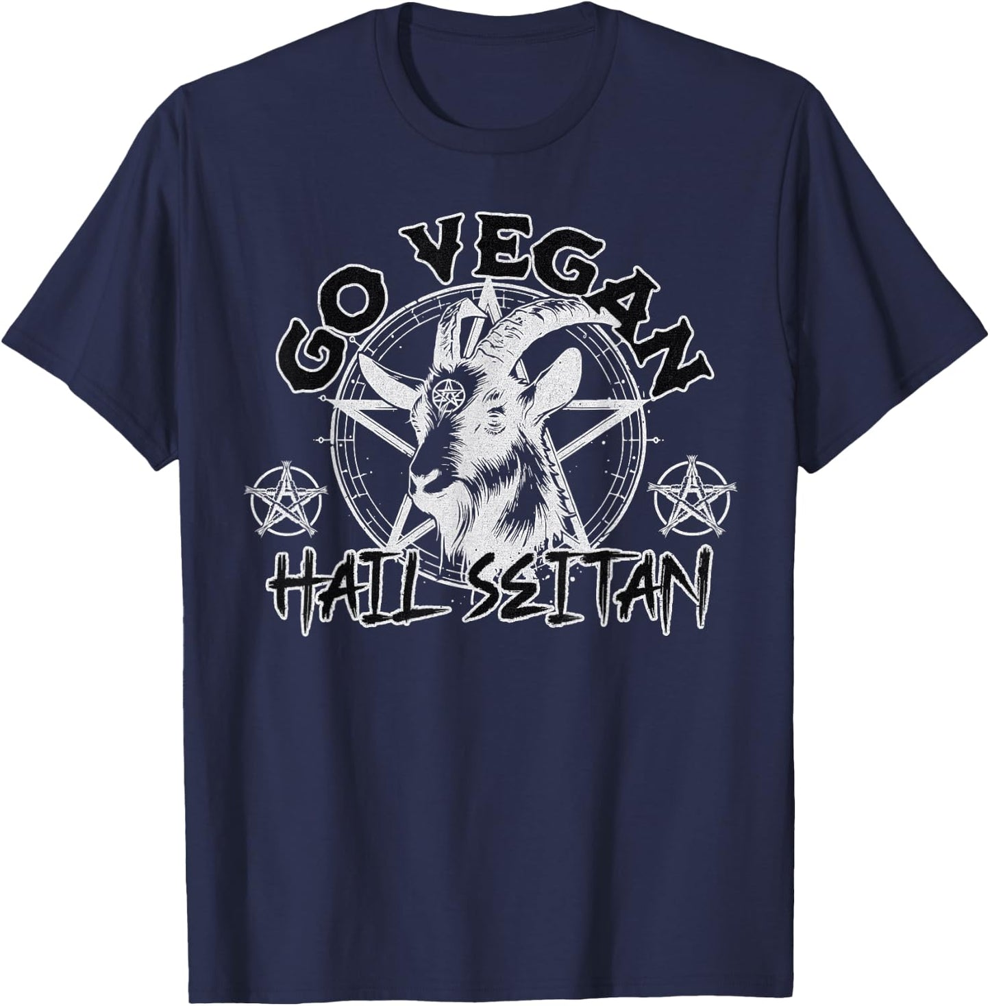 Hail Seitan Go Vegan veganer Aktivist Tofu Seitan Liebhaber T-Shirt - T-Shirt | Navy