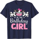 Mom of The Birthday Girl shirt Cow 1st Birthday Girl T-Shirt - T-Shirt | Navy