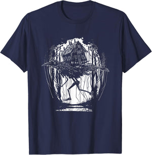 Haus von Baba Yaga Slawische Folklore Russland Märchen Kunst T-Shirt - T-Shirt | Navy
