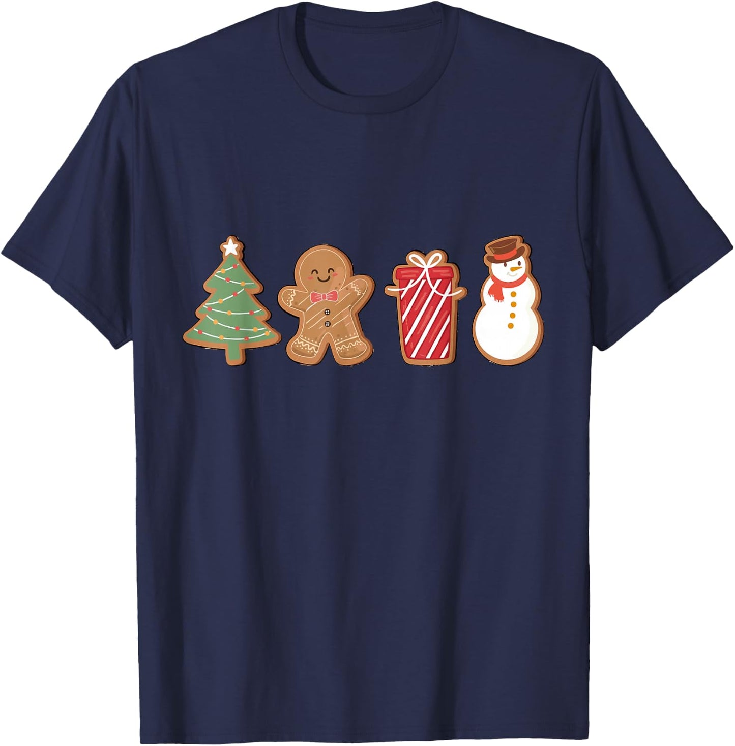 Merry Christmas Cookies Gingerbread Cookies Xmas Men T-Shirt - T-Shirt | Navy