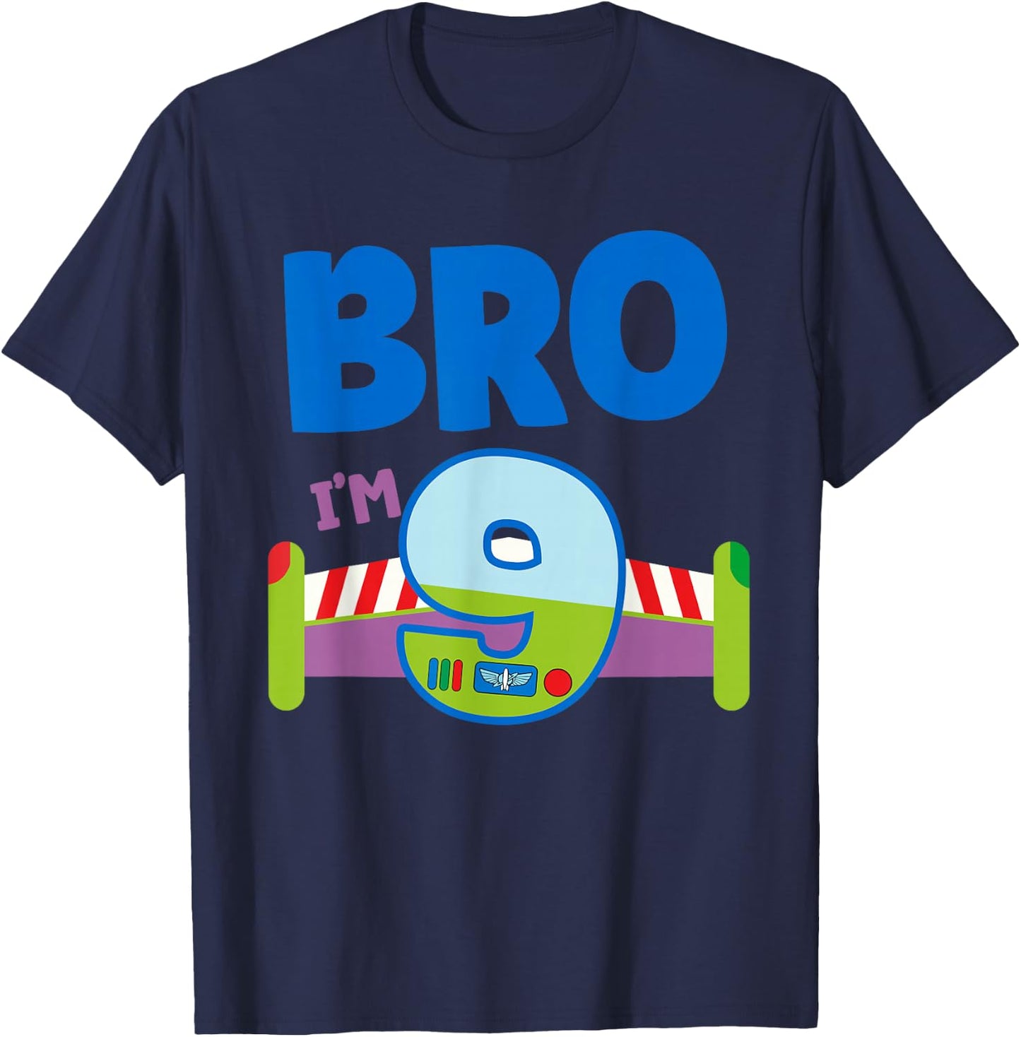 9th Birthday Boy Toy Lover Bro I'm 9 Year Old Story Party T-Shirt - T-Shirt | Navy