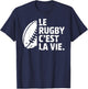 Rugby Is Life Gift for Players and Fans , Black, S T-Shirt - T-Shirt | Navy