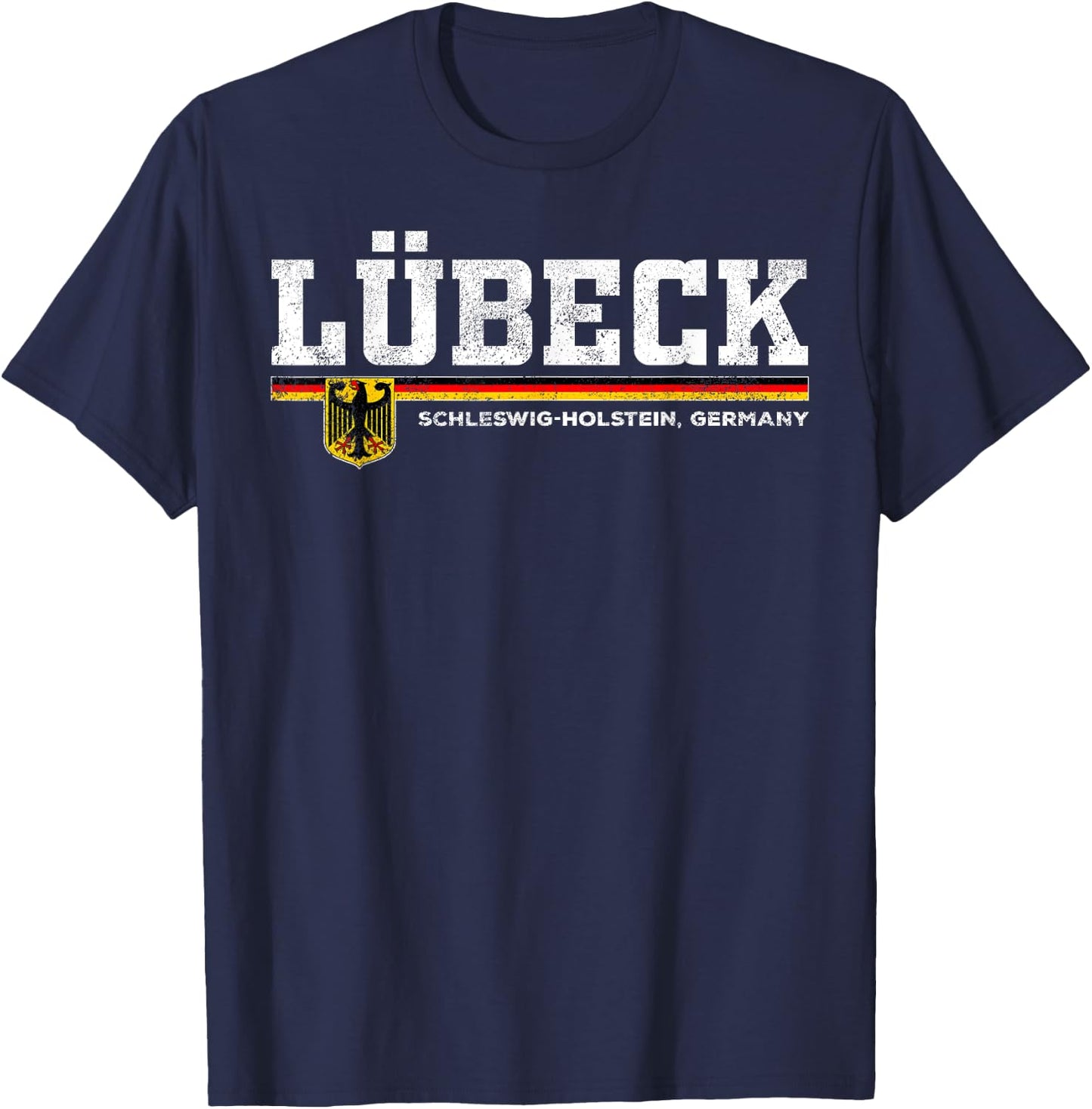Lubeck Germany / Deutschland T-Shirt - T-Shirt | Navy
