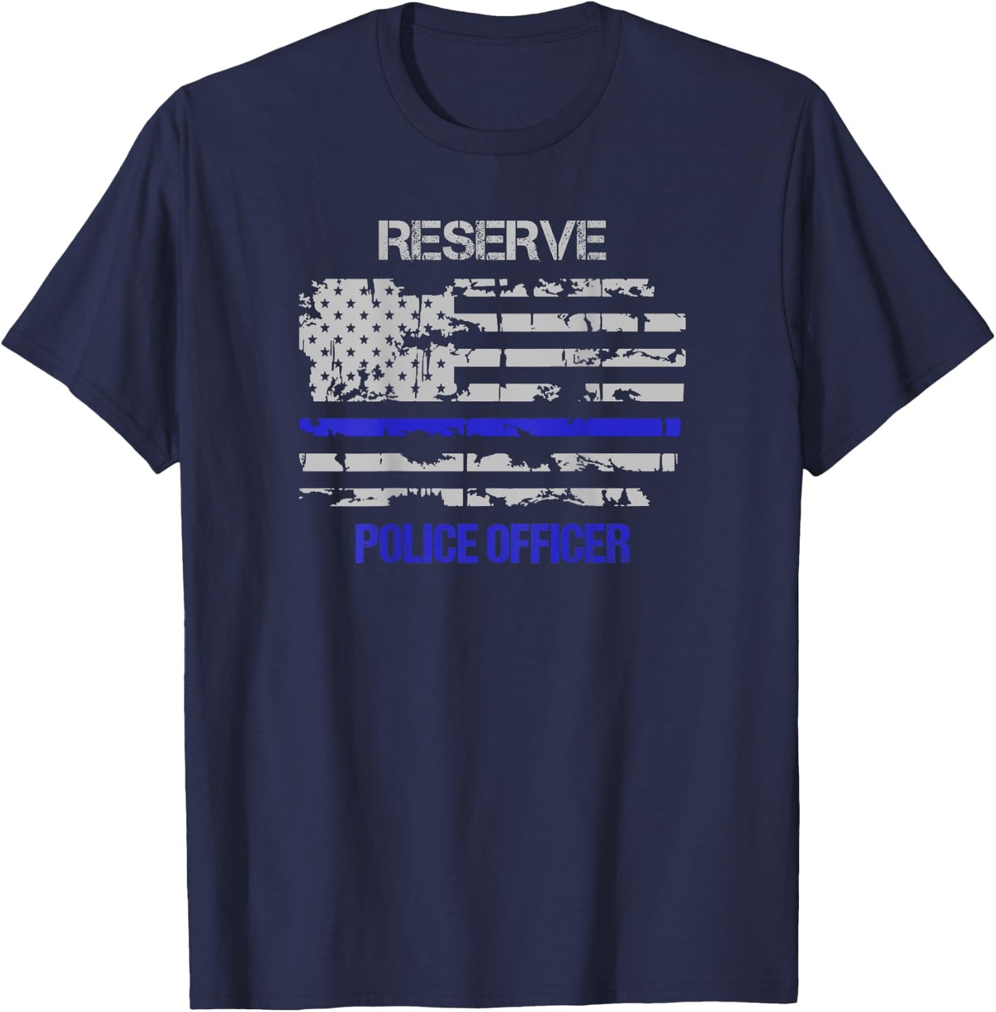 Reserve Police Officer Thin Blue Line T-Shirt - T-Shirt | Navy