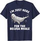 Funny Beluga Whale Art Women Kids Beluga Whale Lover T-Shirt - T-Shirt | Navy