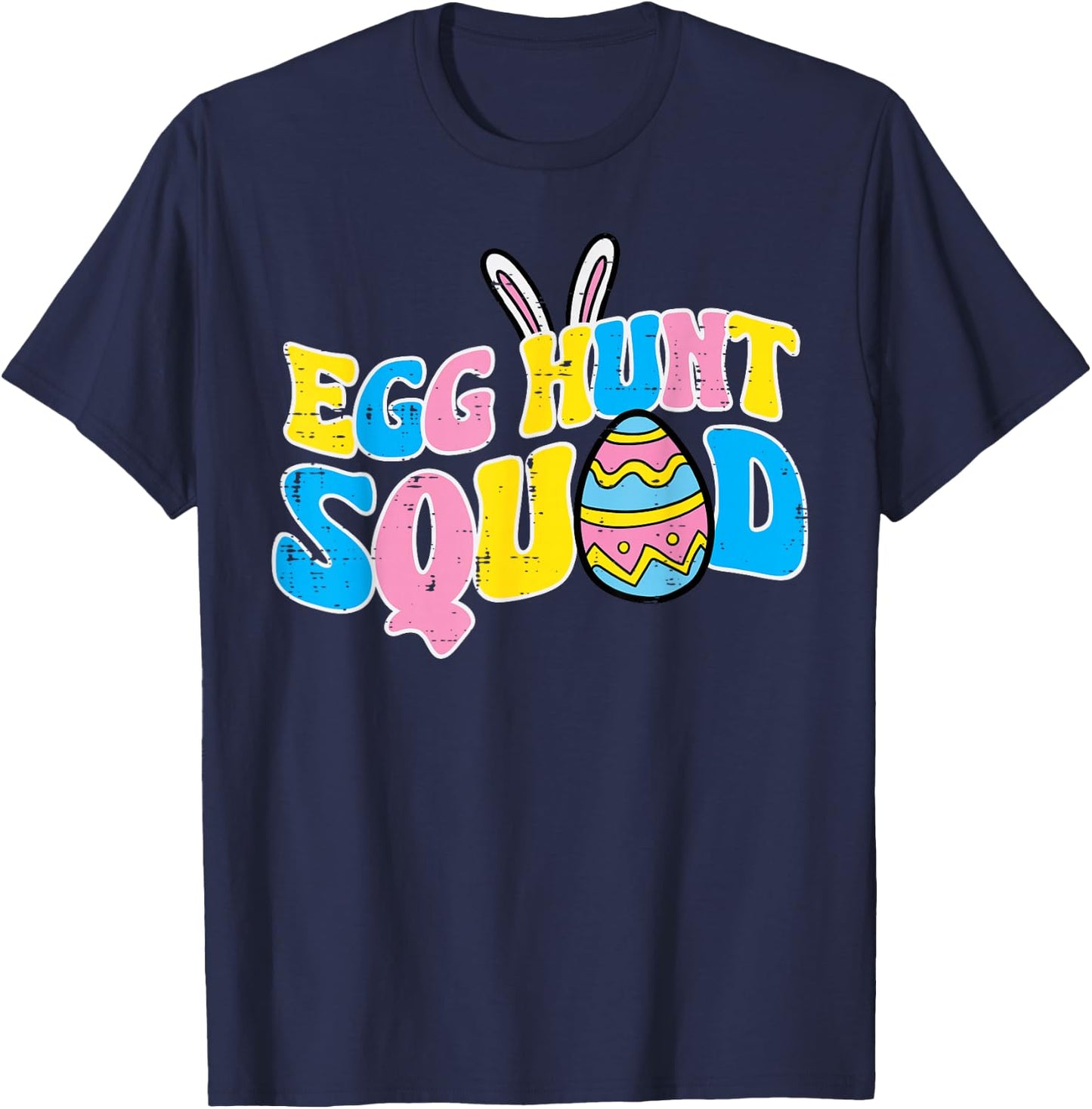Easter Egg Hunt Squad Family Matching Boys Girls Kid Toddler T-Shirt - T-Shirt | Navy