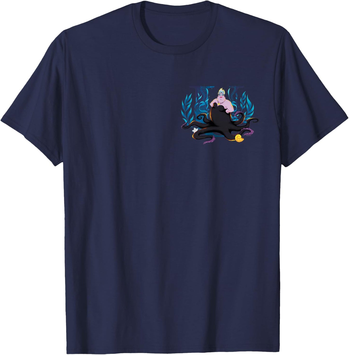 Disney Villains Alphabet Monogram Letter U for Ursula T-Shirt - T-Shirt | Navy