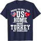 Turkish Outfit & Women Uniform US Flag Turkey T-Shirt - T-Shirt | Navy