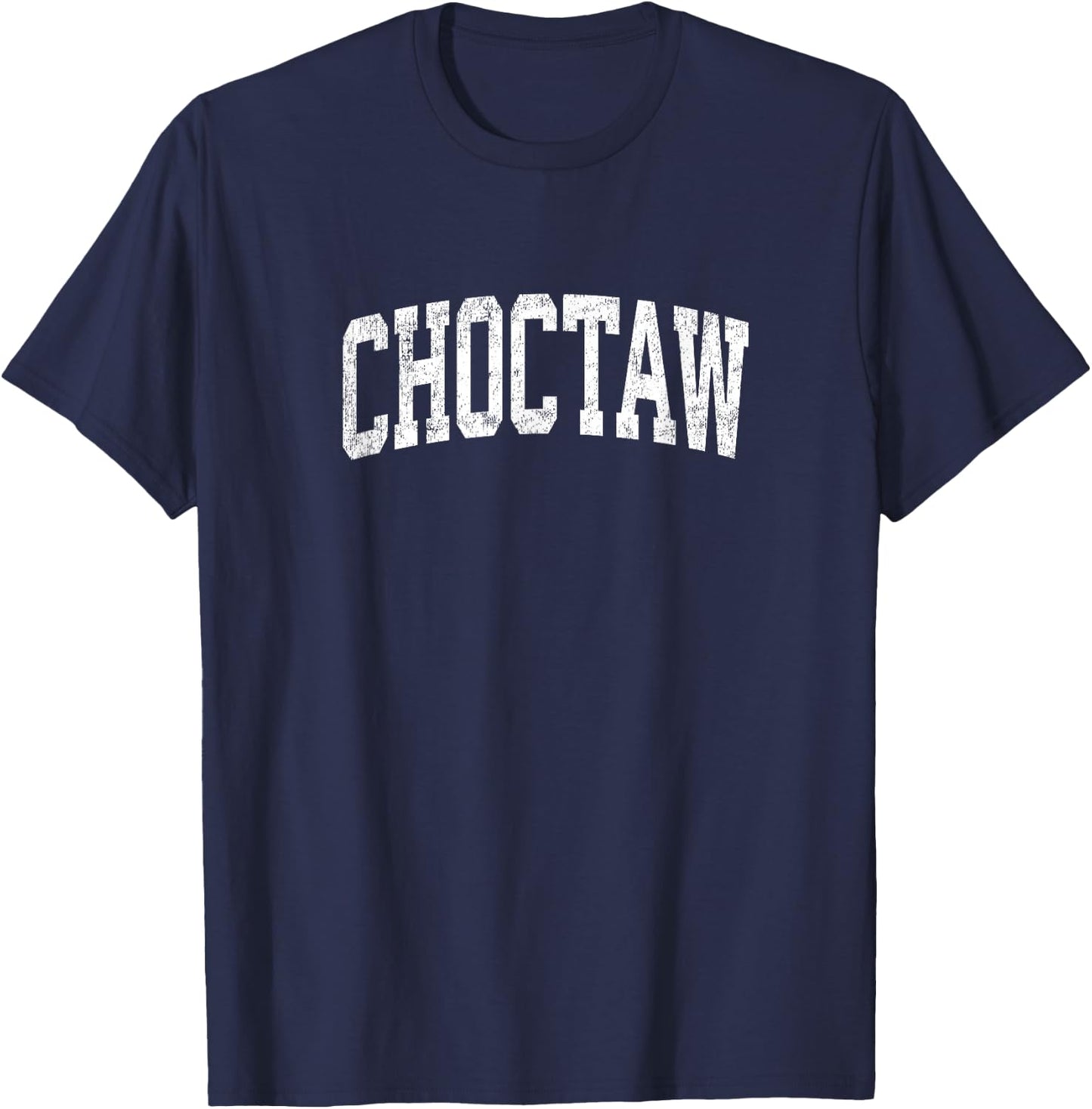Choctaw Oklahoma OK Vintage Athletic Sports Design T-Shirt - T-Shirt | Navy