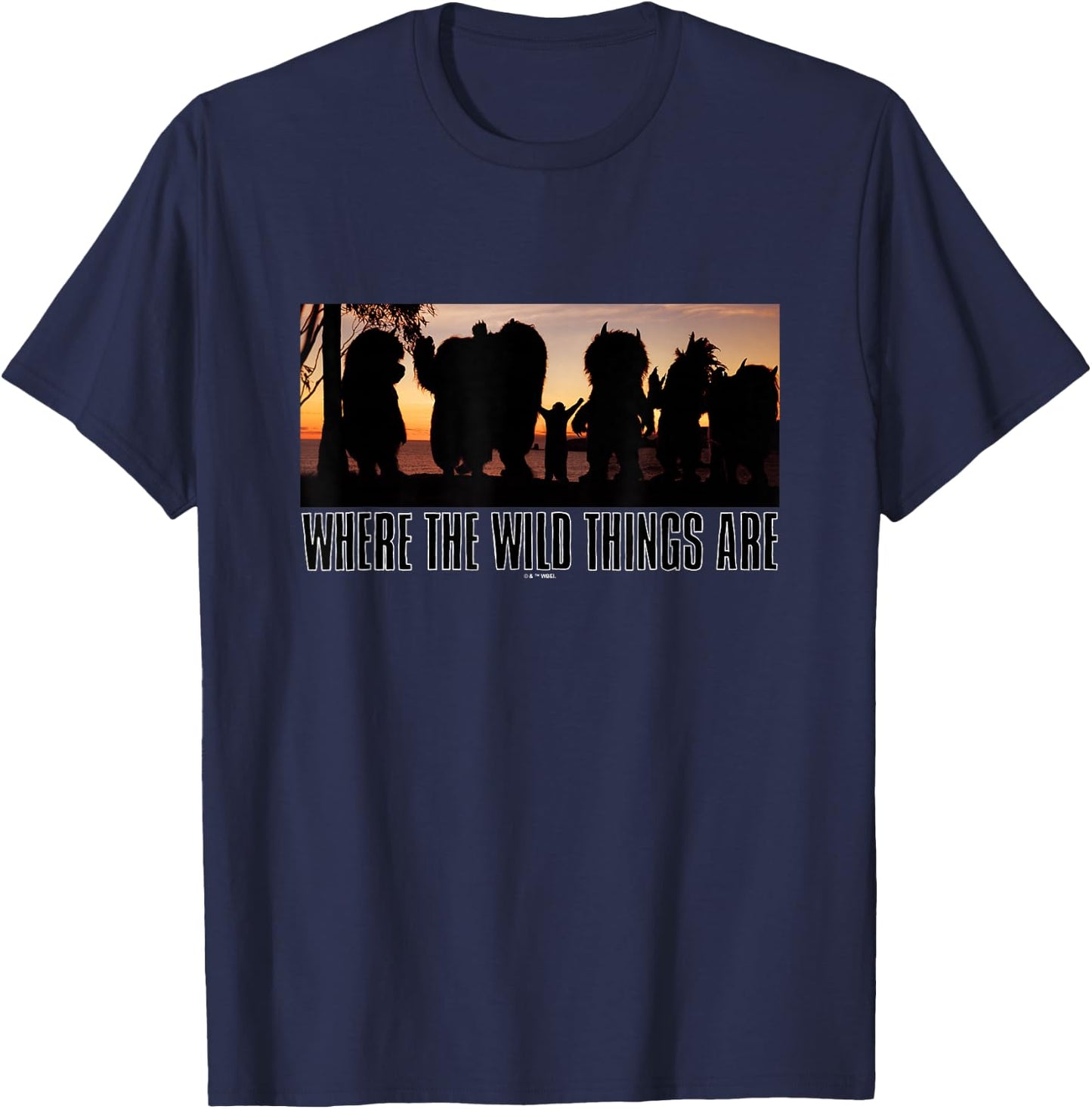 Where The Wild Things Are Max & Monsters Under Sunset T-Shirt - T-Shirt | Navy
