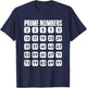 Math Prime Numbers Math Lovers Math Teacher Mathematician T-Shirt - T-Shirt | Navy