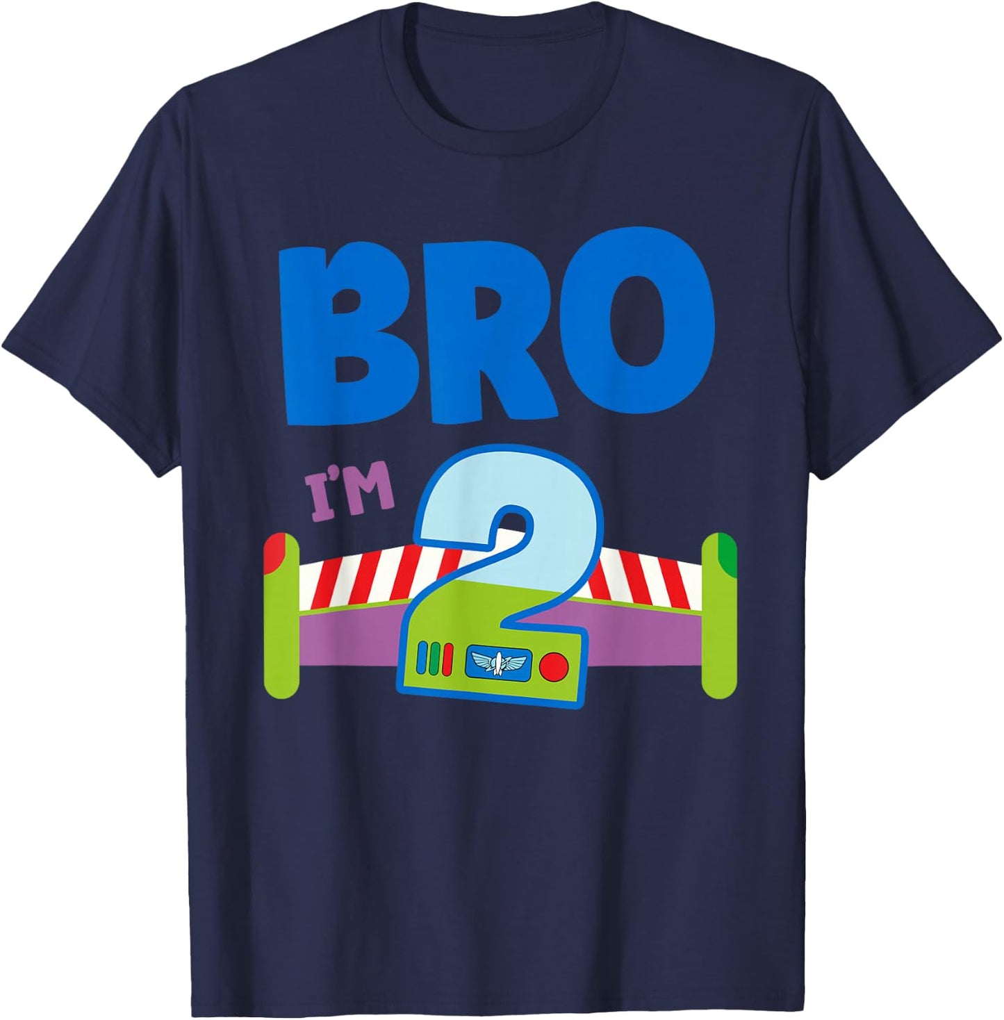 2nd Birthday Boy Toy Lover Bro I'm 2 Year Old Story Party T-Shirt - T-Shirt | Navy