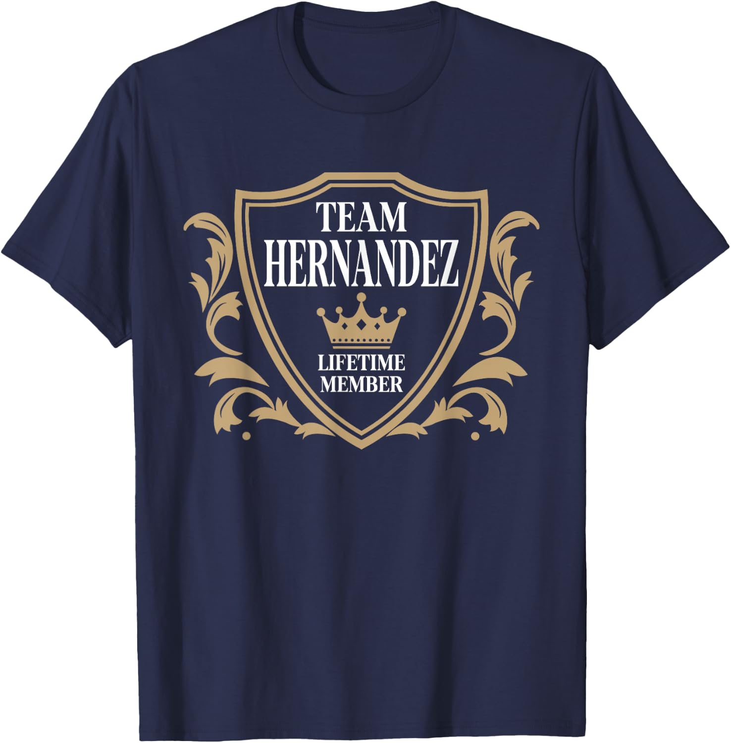 Team Hernandez Family Member T-Shirt - T-Shirt | Navy