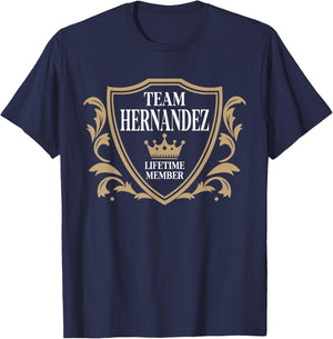 Team Hernandez Family Member T-Shirt - T-Shirt | Navy