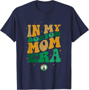 NBA Boston Celtics In My Boston Mom Era Logo T-Shirt - T-Shirt | Navy