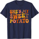 She's My Sweet Potato I Yam Thanksgiving Matching Couple Set T-Shirt - T-Shirt | Navy