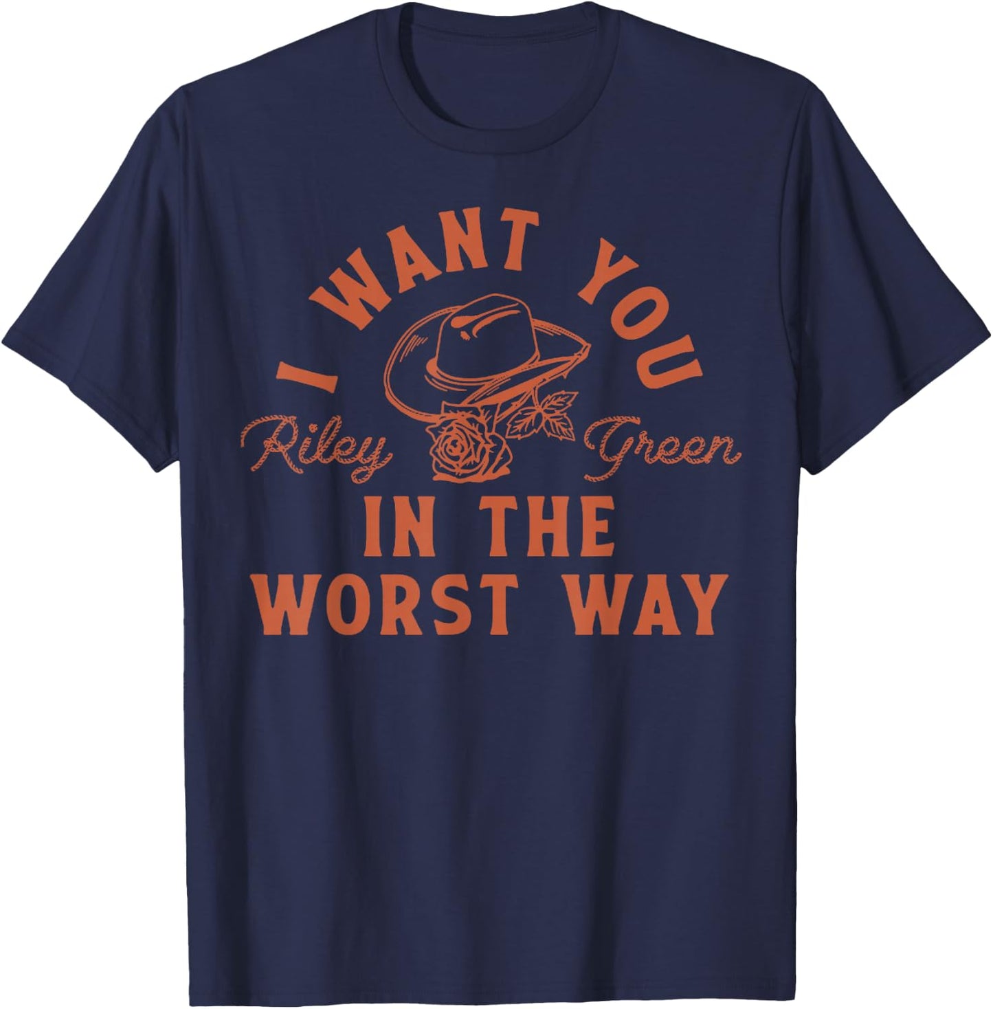 Riley Green Worst Way T-Shirt - T-Shirt | Navy