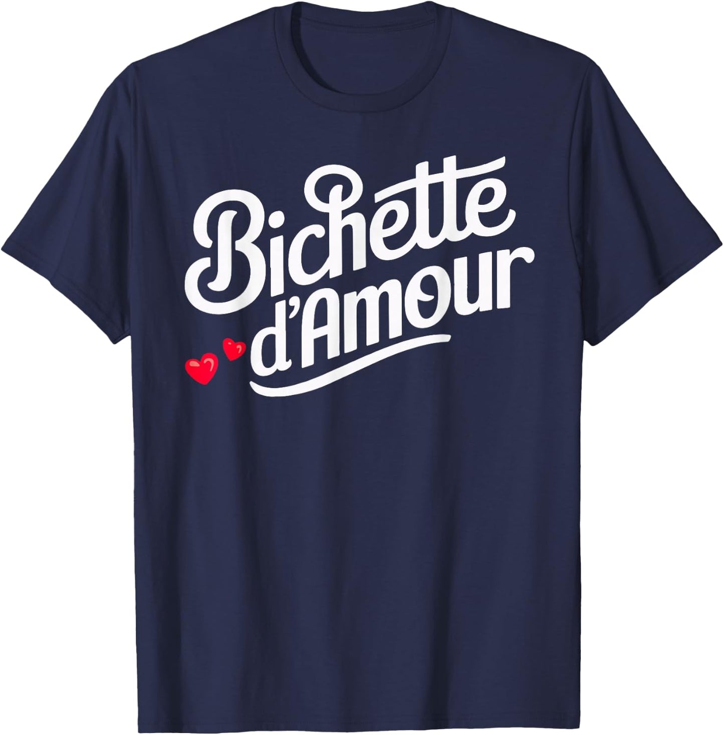 Bichette d'Amour Gift Women's Bichette d'Amour , Black, S T-Shirt - T-Shirt | Navy