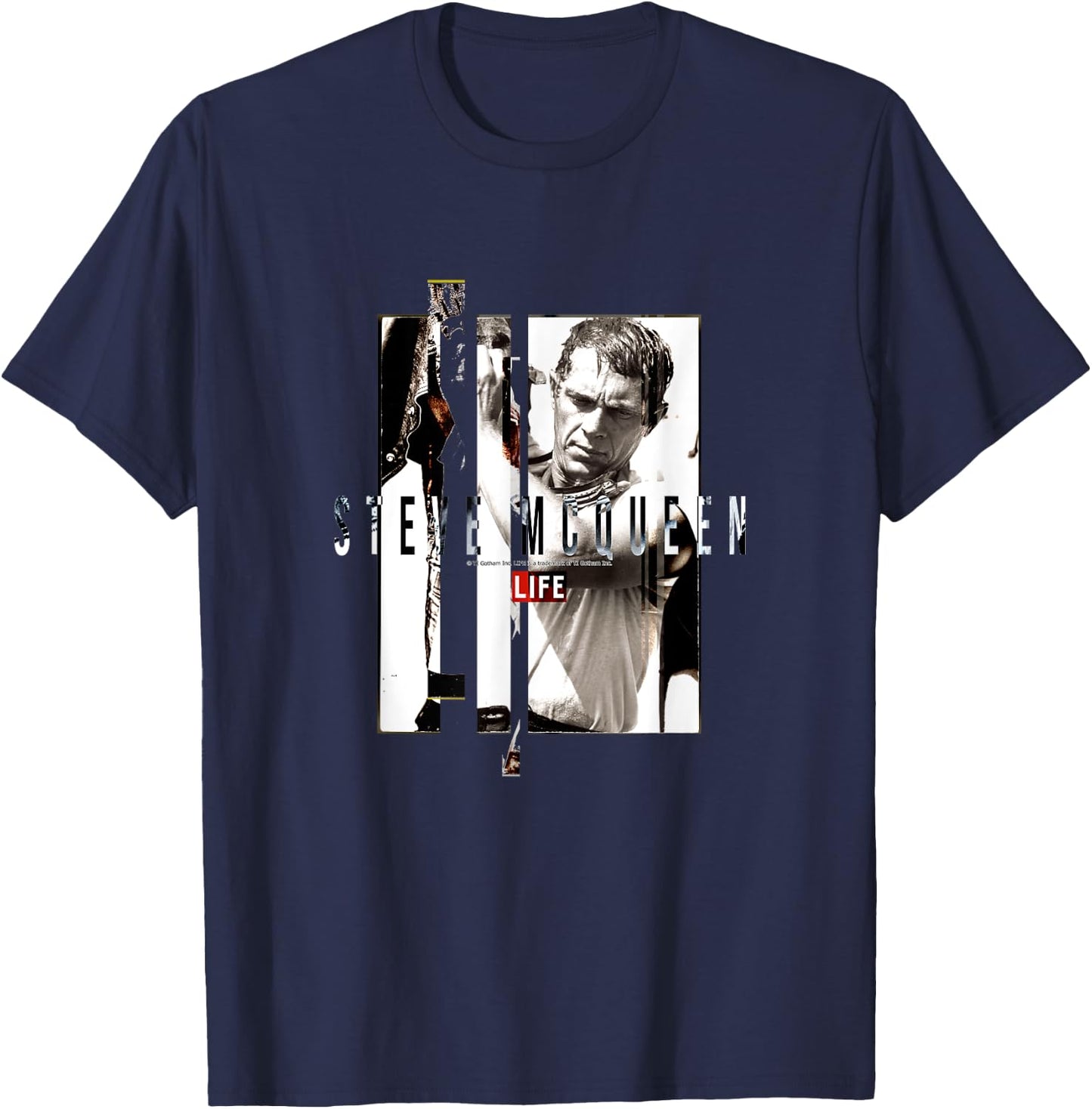 LIFE Bildersammlung _ Steve McQueen 02 T-Shirt - T-Shirt | Navy