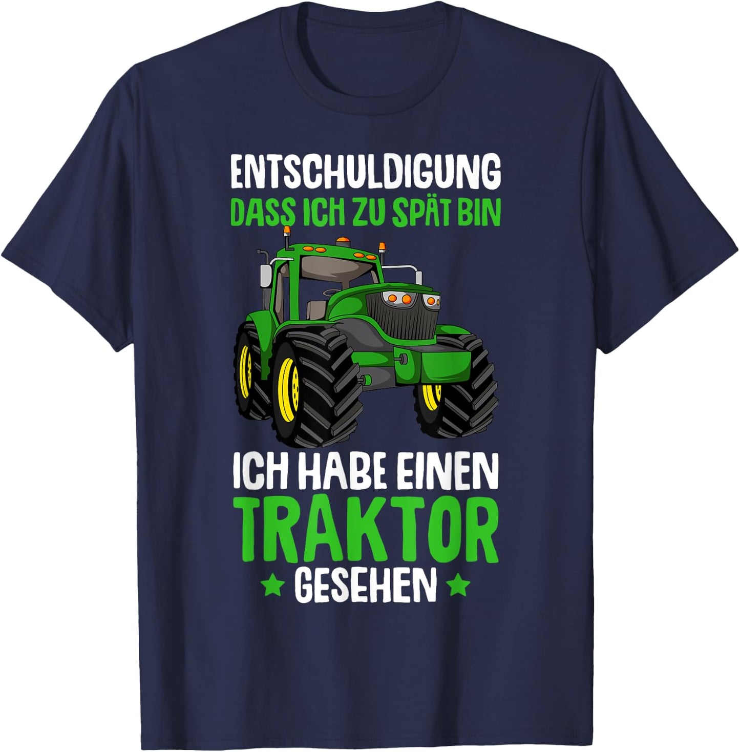 Tractor Boys' Children's Tractor , black T-Shirt - T-Shirt | Navy