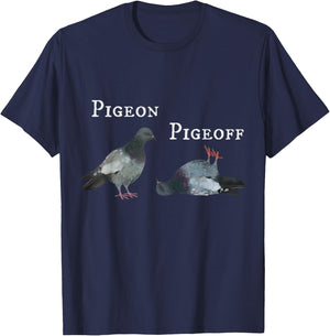 Dove / Pigeon Pigeoff on off (D010-0338A) T-Shirt - T-Shirt | Navy