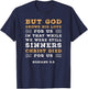 Romans 5:8 God Shows His Love Christ Died Bible Verse T-Shirt - T-Shirt | Navy