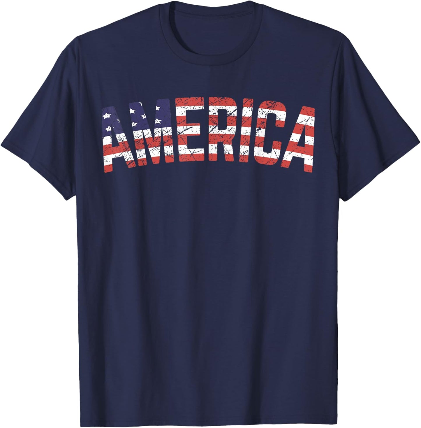 4th of July America US Flag Patriotic 250th Anniversary USA T-Shirt - T-Shirt | Navy