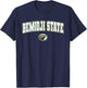 Bemidji State University BSU Beavers Arch Logo T-Shirt - T-Shirt | Navy