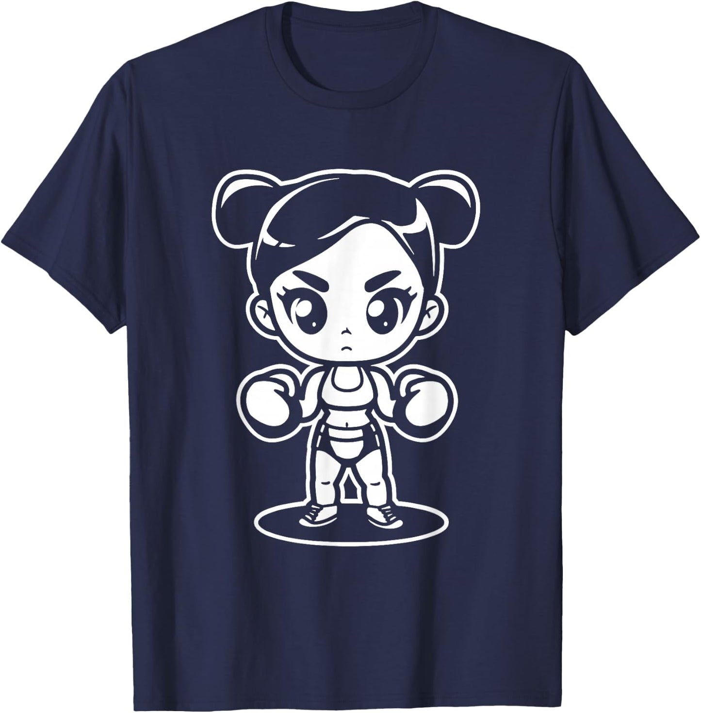 Funny Boxing Girl Sparring for Girls T-Shirt - T-Shirt | Navy