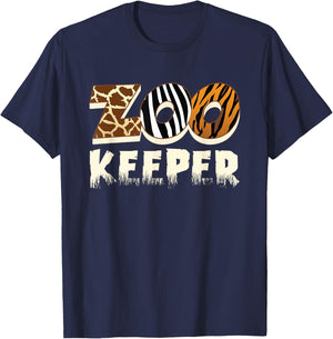Zoowärter Zoo Zoo Keeper Profession T-Shirt - T-Shirt | Navy