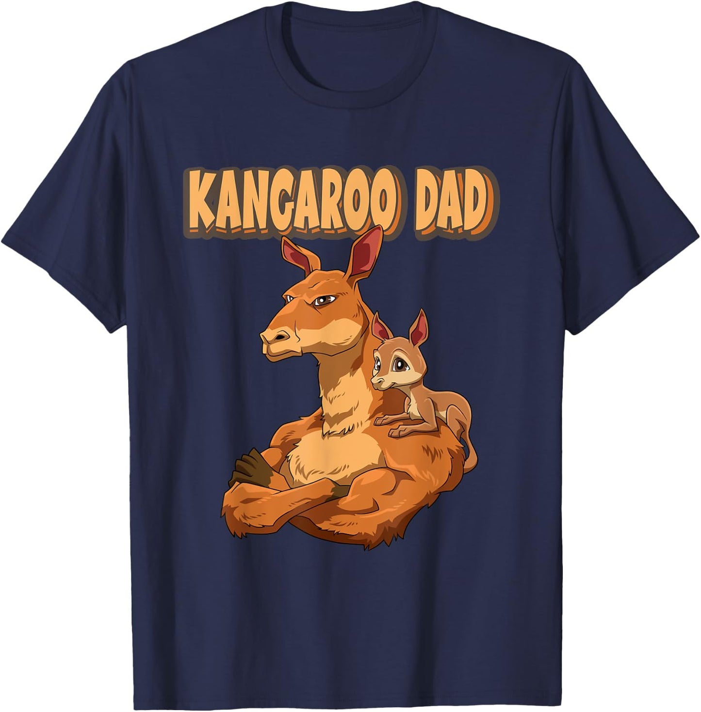 Kangaroo Dad for Daddy T-Shirt - T-Shirt | Navy