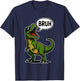 Cool Bruh Dinosaur T-Rex Men Women Kids Teens Funny Dinosaur T-Shirt - T-Shirt | Navy