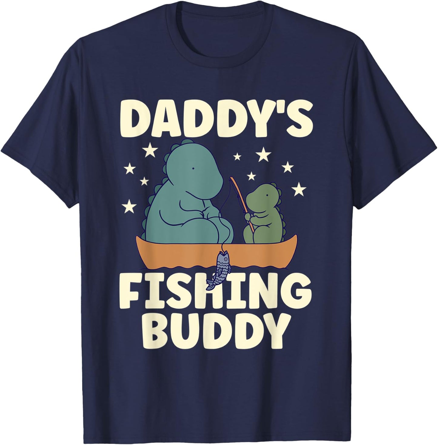Daddy's Fishing Buddy Apparel for Fisherman Accessories Kids T-Shirt - T-Shirt | Navy