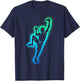 Climbing Climber Escalator , Black, S T-Shirt - T-Shirt | Navy