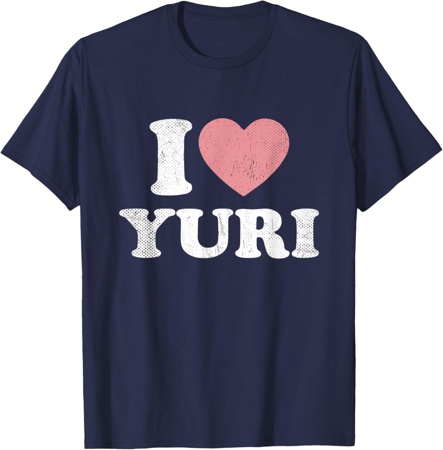 I Love Yuri Anime Lover Vintage LGBTQ Girs' Love Manga T-Shirt - T-Shirt | Navy