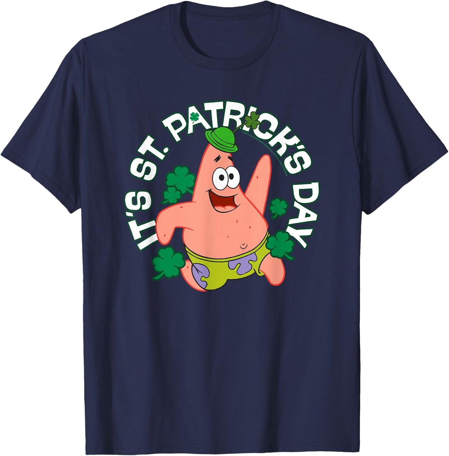 Spongebob Squarepants It's St. Patrick's Day T-Shirt - T-Shirt | Navy