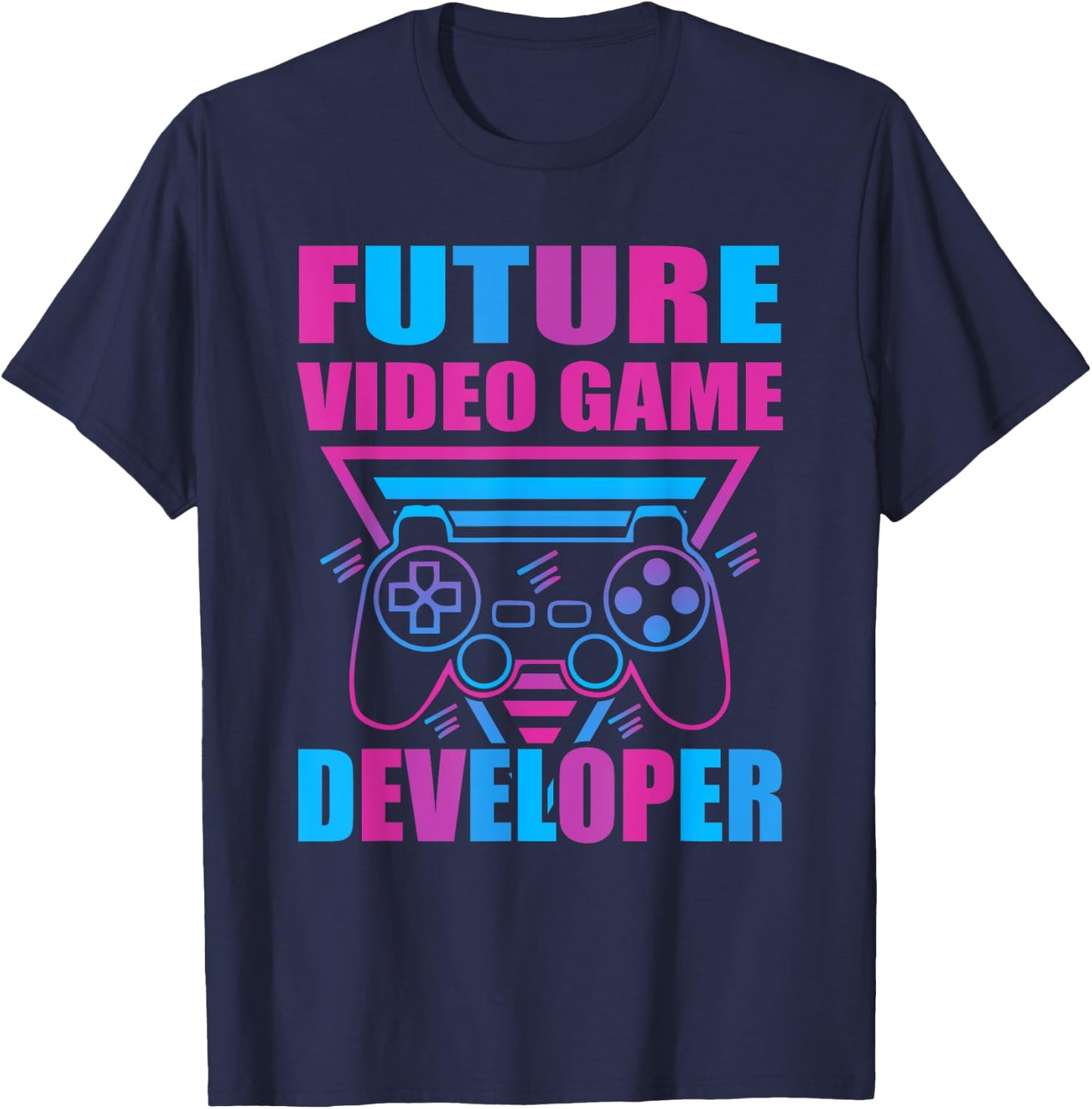 Future Video Game Developer Gaming Designer Programmer T-Shirt - T-Shirt | Navy