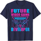 Future Video Game Developer Gaming Designer Programmer T-Shirt - T-Shirt | Navy