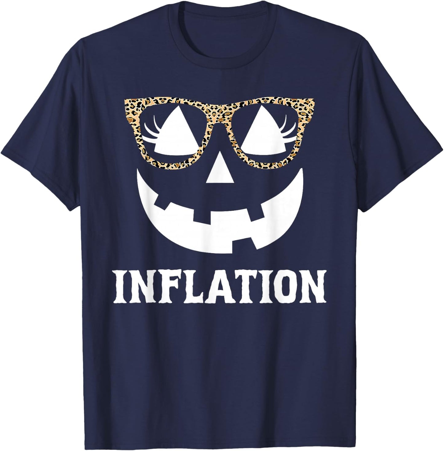 Due to Inflation Halloween Costume Couples Matching T-Shirt - T-Shirt | Navy