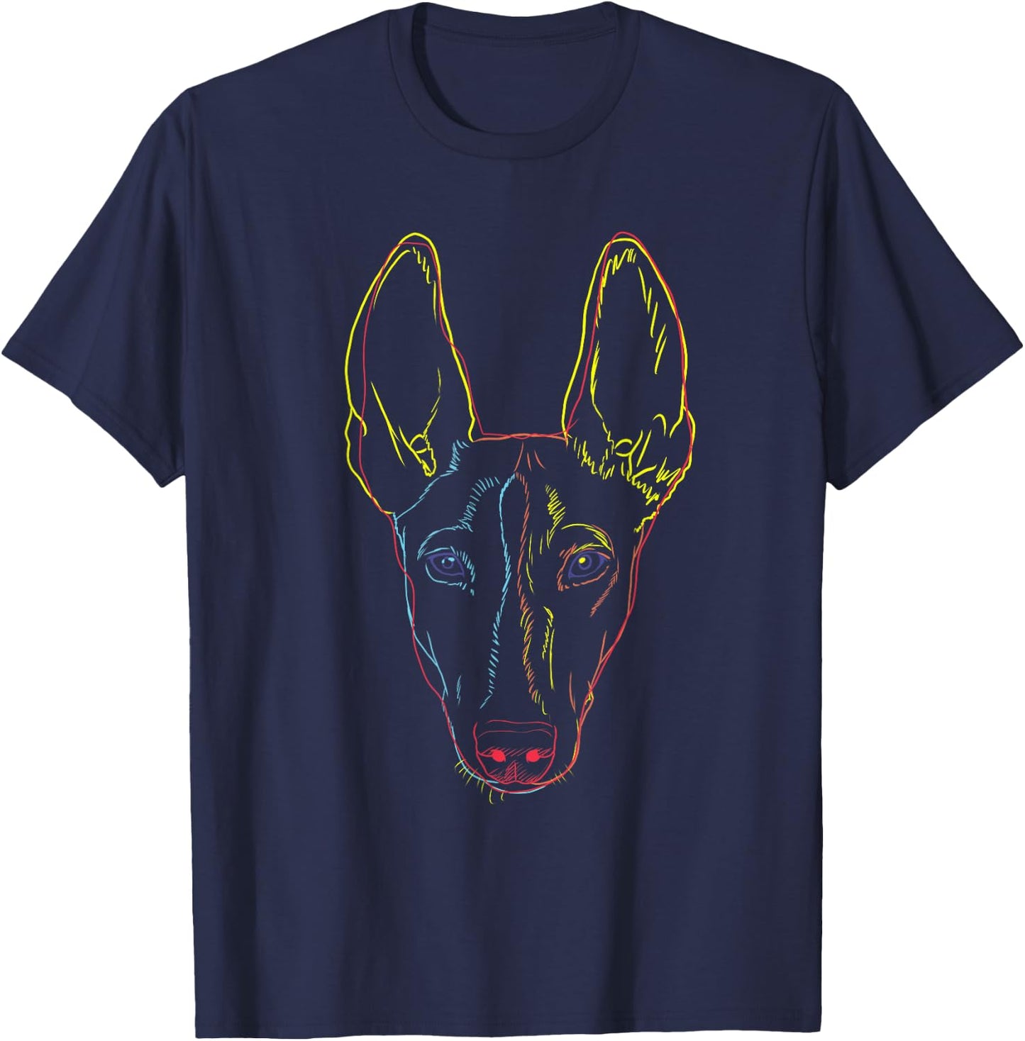 Colorful Dog Cirneco dell’Etna Women Kids T-Shirt - T-Shirt | Navy