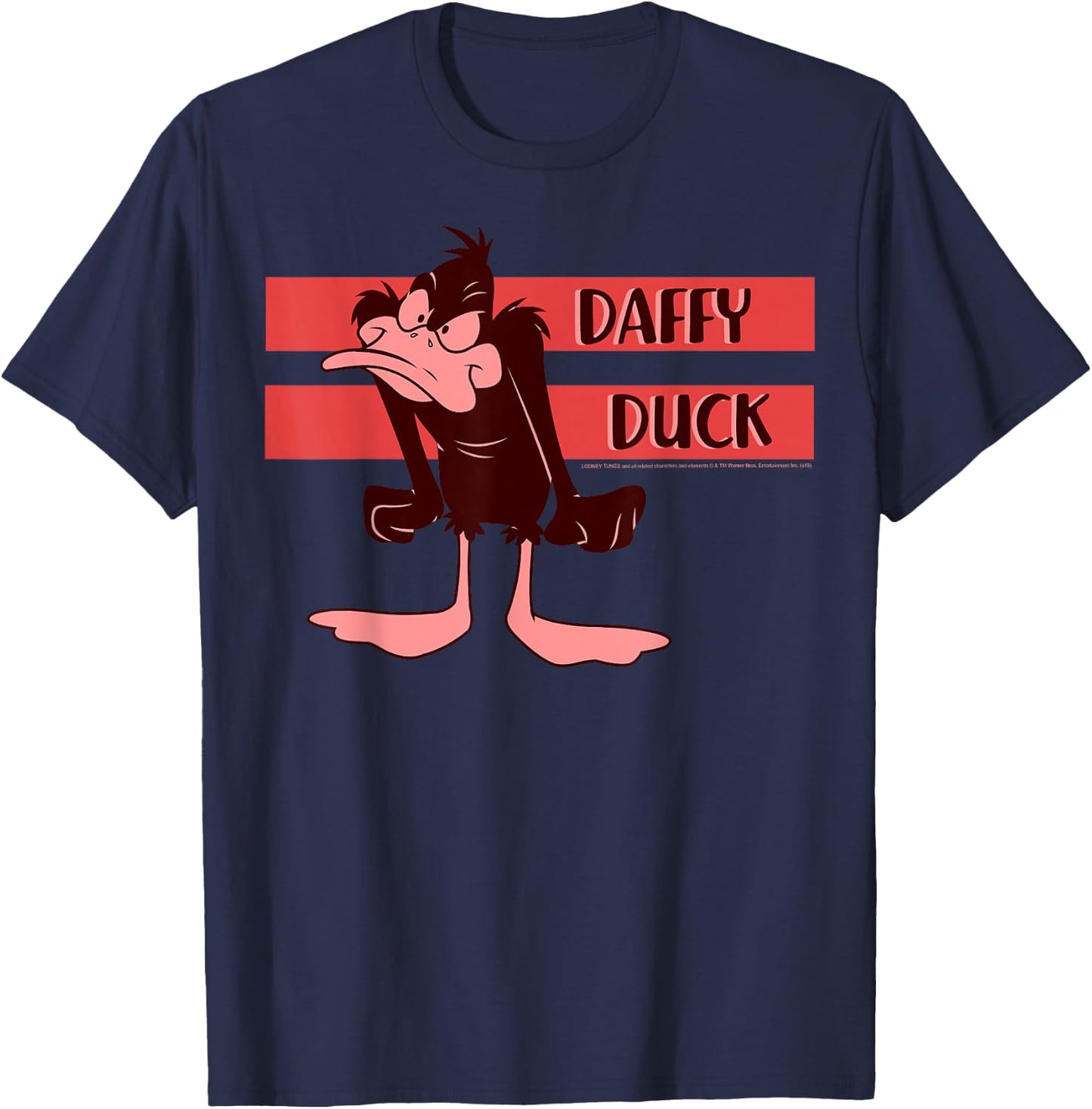 Looney Tunes Daffy Duck Angry Portrait T-Shirt - T-Shirt | Navy