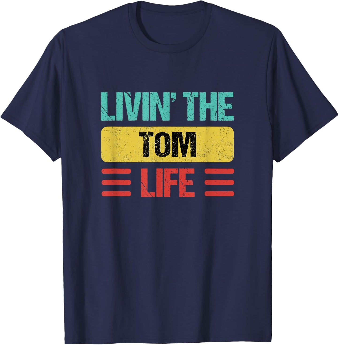 Tom Name T-Shirt - T-Shirt | Navy