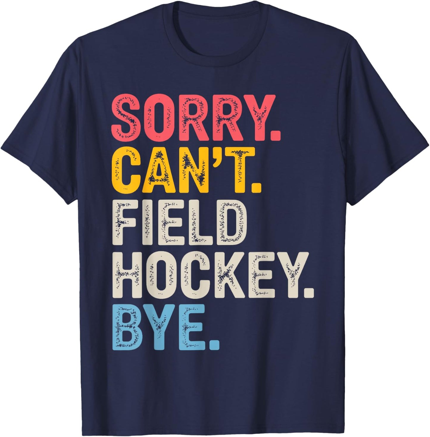 Field Hockey Art Women Kids Goalie Field Hockey T-Shirt - T-Shirt | Navy